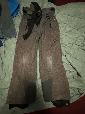 Weatherproof Gray Tweed Kids Overalls